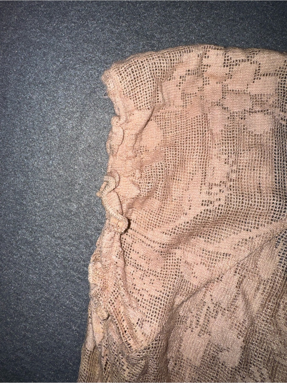 Kimchi Blue XS Lace Peplum Top Beaded Embroidered Boho - Picture 5 of 10